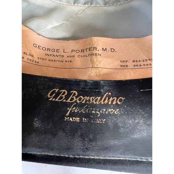 Vintage Borsalino Velour Fedora Hat Made In Italy - Picture 4 of 16